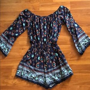onetheland Off the Shoulder Romper